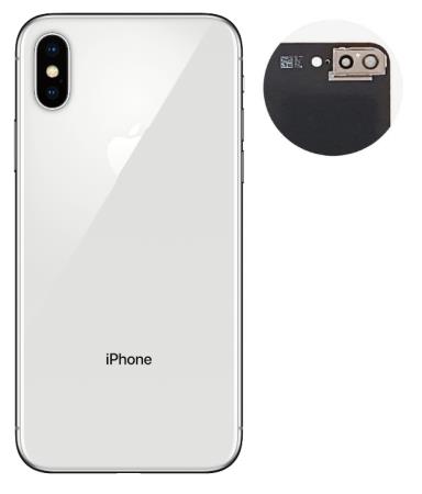 Τζαμάκι Πίσω Πλαισίου iPhone XS Max Άσπρο high quality OEM
